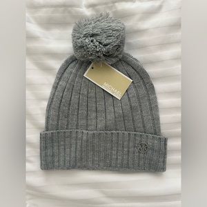 NWT Michael Kors Pom Knit Beanie Hat